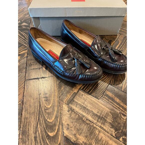 Cole Haan Pinch Tassel Penny Loafer Dress Shoes Men 8.5 Burgandy Preppy Academia main image 7